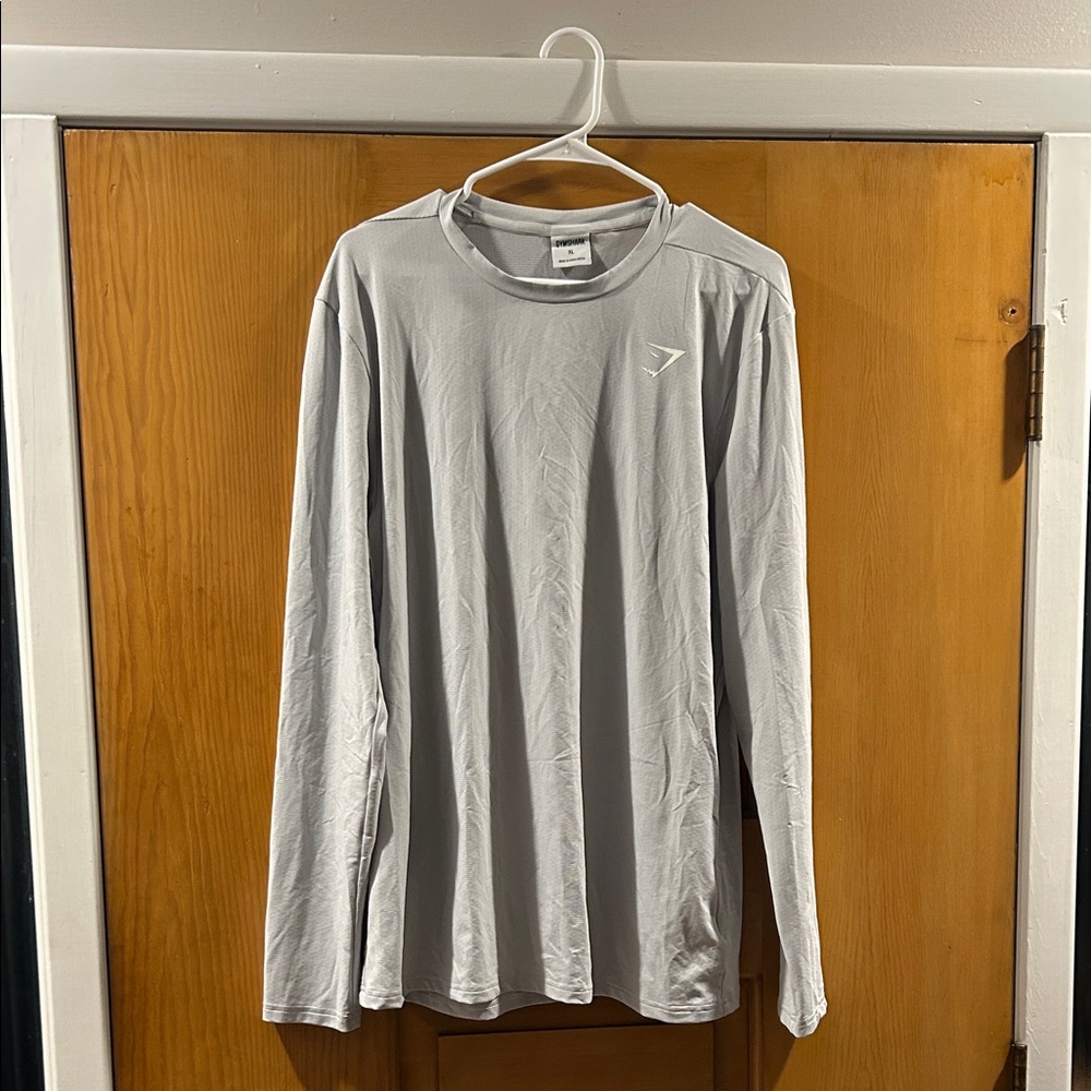 Gymshark Light Gray Long Sleeve Tee